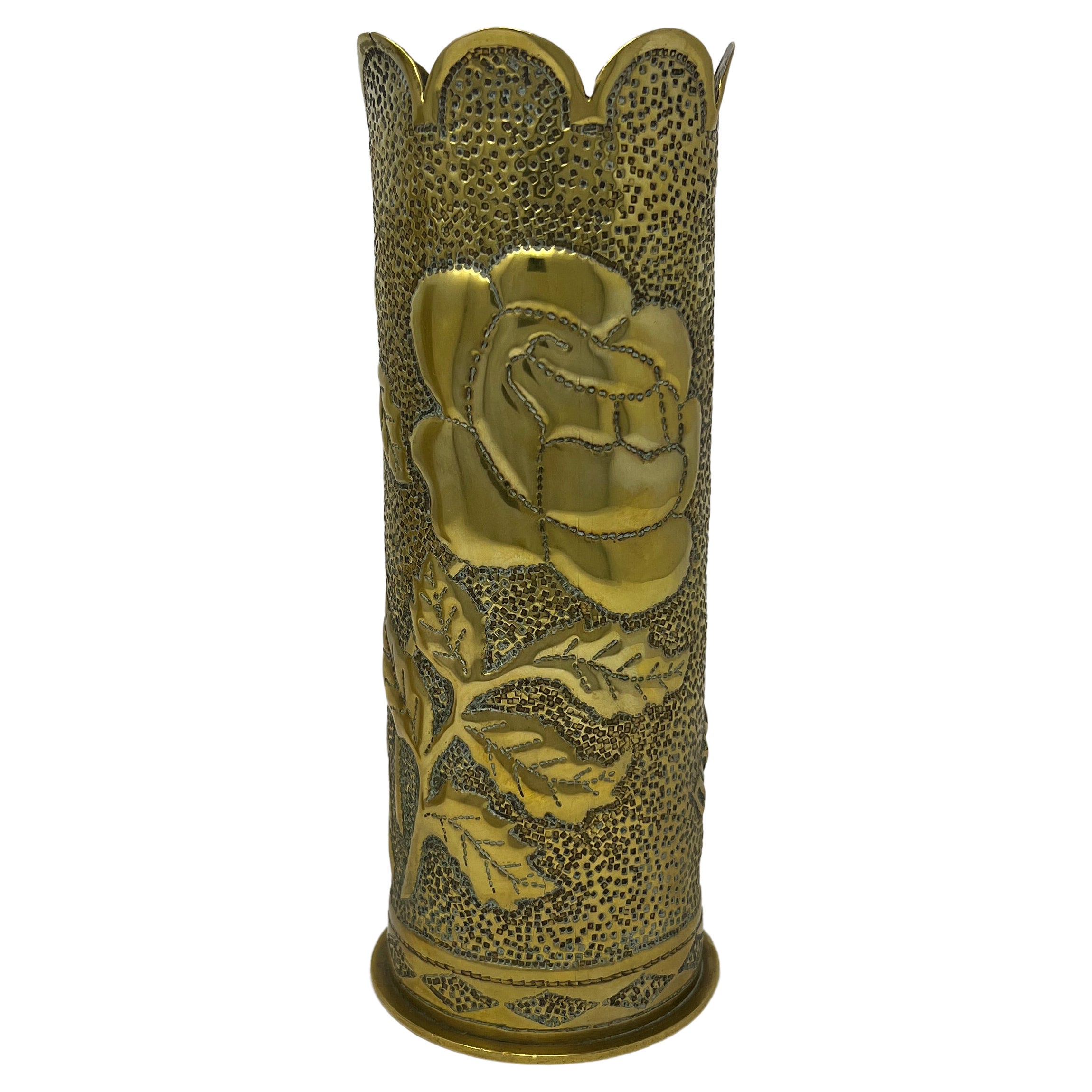 Vase à obus d'artillerie de la Première Guerre mondiale