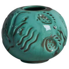 Upsala Ekeby, Vase, Steingut, Schweden, 1930er Jahre