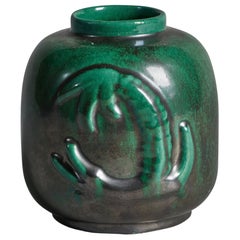 Vase en faïence de Upsala Ekeby, Suède, années 1930