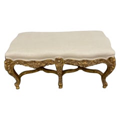 Used Gilded Italian Rococo Bench