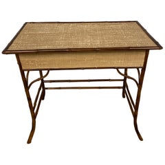 Bamboo / Raffia Writing Table