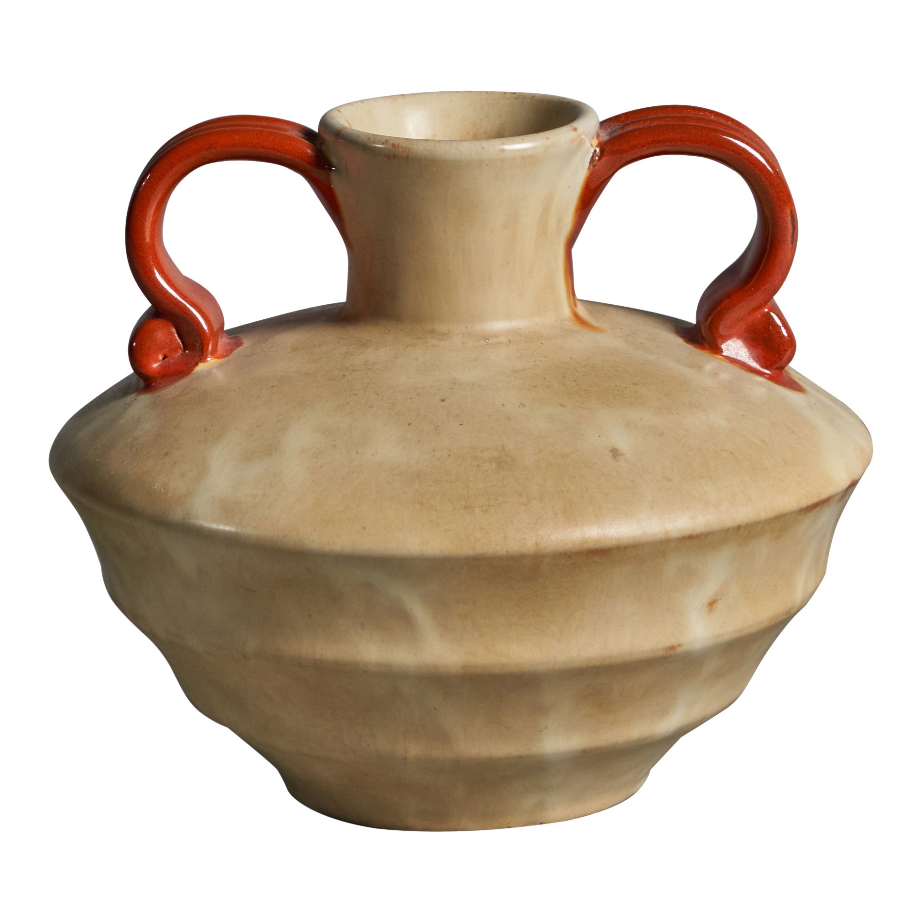Upsala Ekeby, Vaso, Terracotta, anni '30