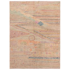 Nazmiyal Collection Modern Minimalist Area Rug. 4 ft 6 in x 6 ft