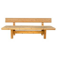 Used  Knud Friis & Elmar Moltke Nielsen for Hirtshals Saværk pine bench 1960’s