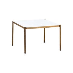 20th Century Osvaldo Borsani Low Table in Metal and Marble for Tecno