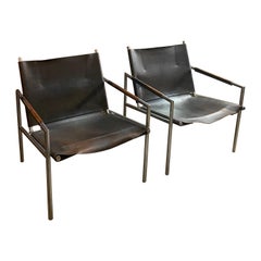 Paire de chaises longues néerlandaises par Martin Visser, vers les années 1960