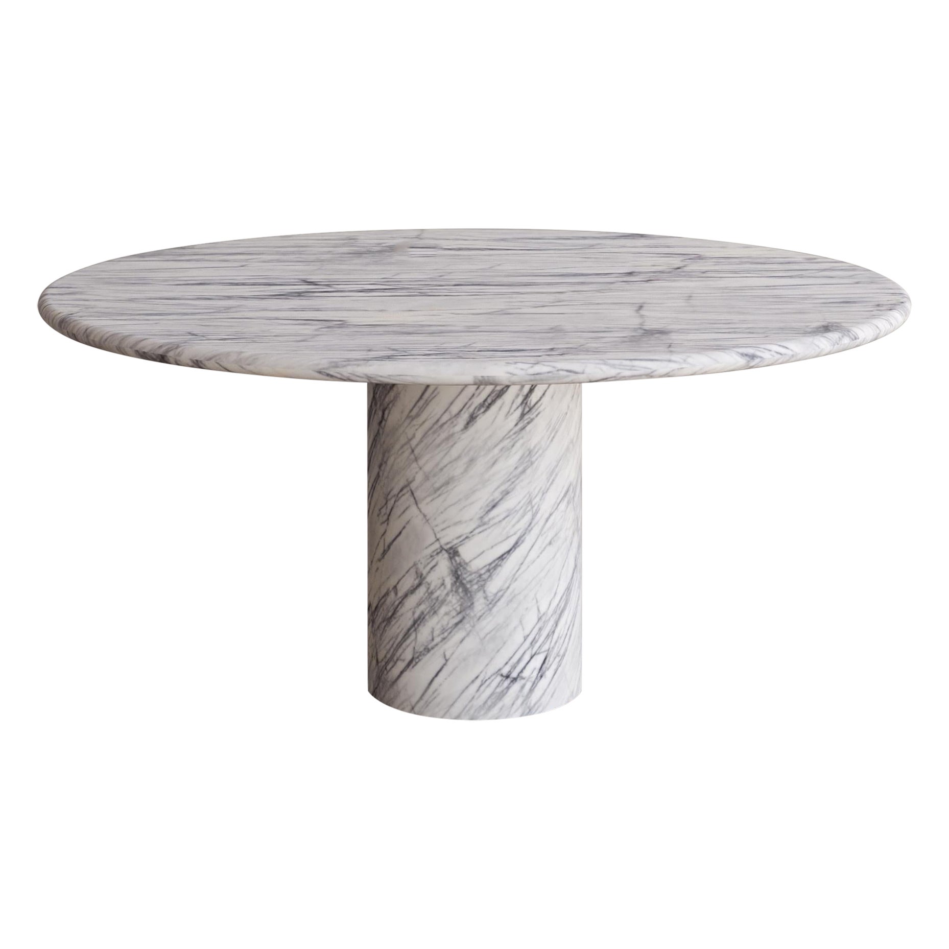 New York Lilac Marble Voyage Dining Table i by the Essentialist For Sale