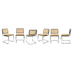 Set of 6 Vintage Cesca Chairs by Marcel Breuer for Gavina, 1970s
