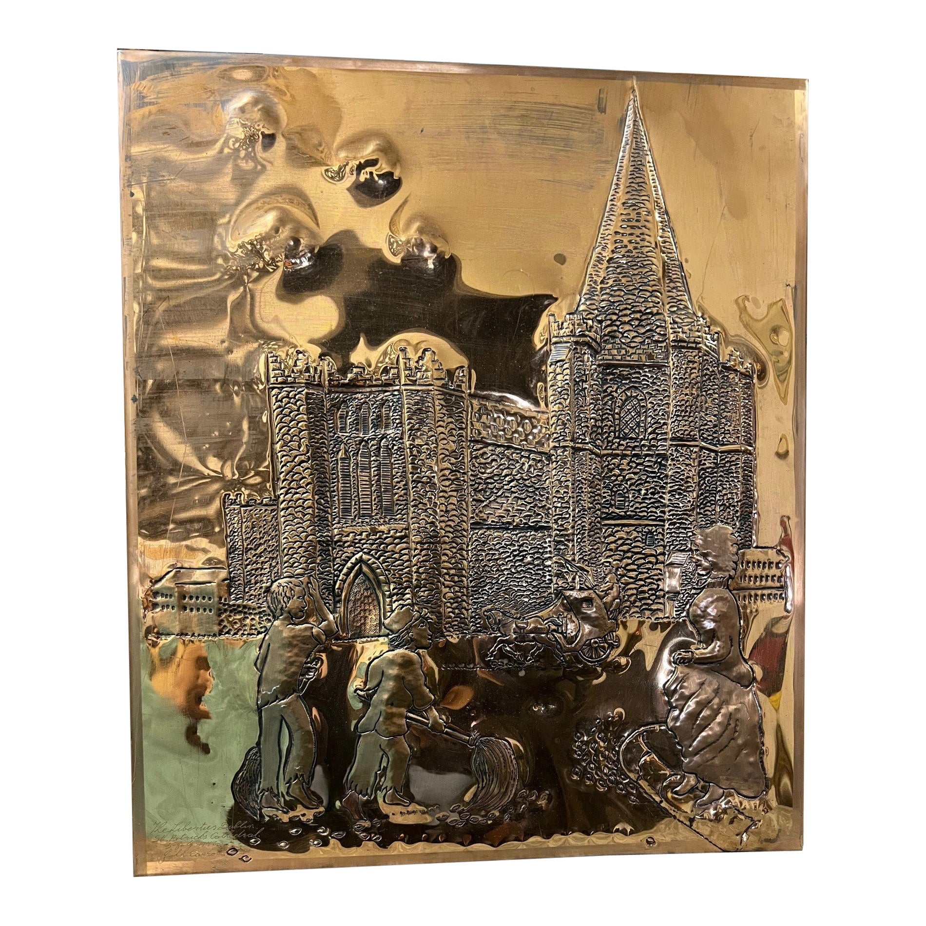 Copper Art St. Patrick Cathedral The Liberties Dublin Ireland by John Carroll  For Sale