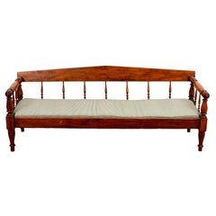 Antique Late 19th C. Country French Settee