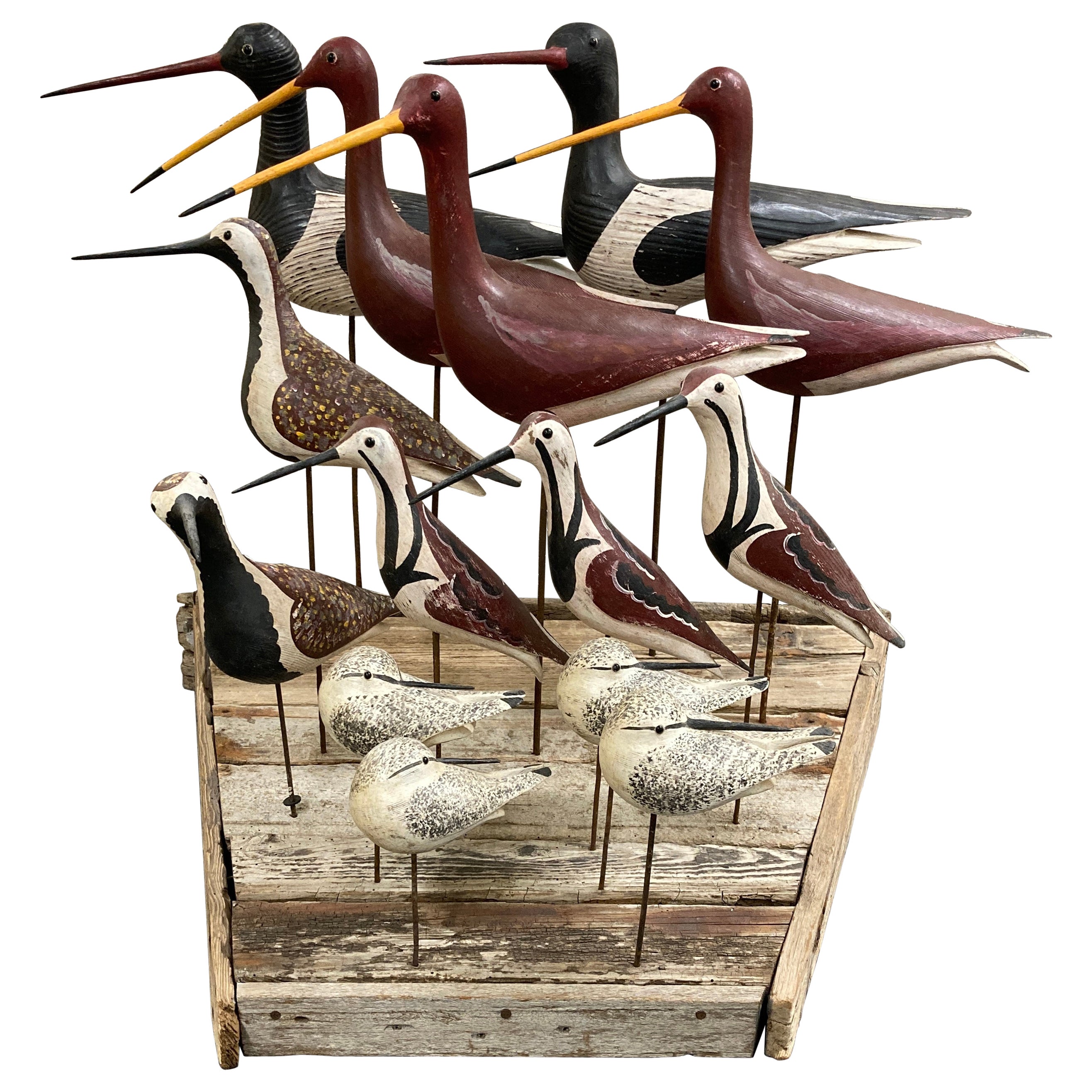 Fourteen Birds by Guy Taplin For Sale