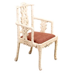Faux Bois Style Armchair