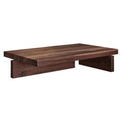Architectural Solid Walnut Wooden Hari Coffee Table