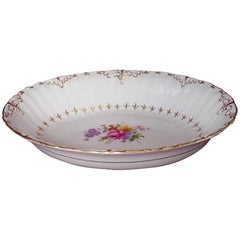Royal Crown Derby Porcelain Ashby Pattern Oval Vegetable Bowl Hand-Painted 5
