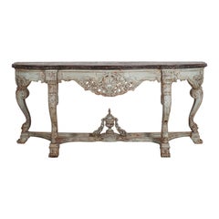 Used Painted Spanish Console Table