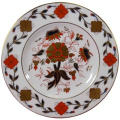 Royal Crown Derby Porcelain Asian Rose Pattern Salad Plate Hand-Painted