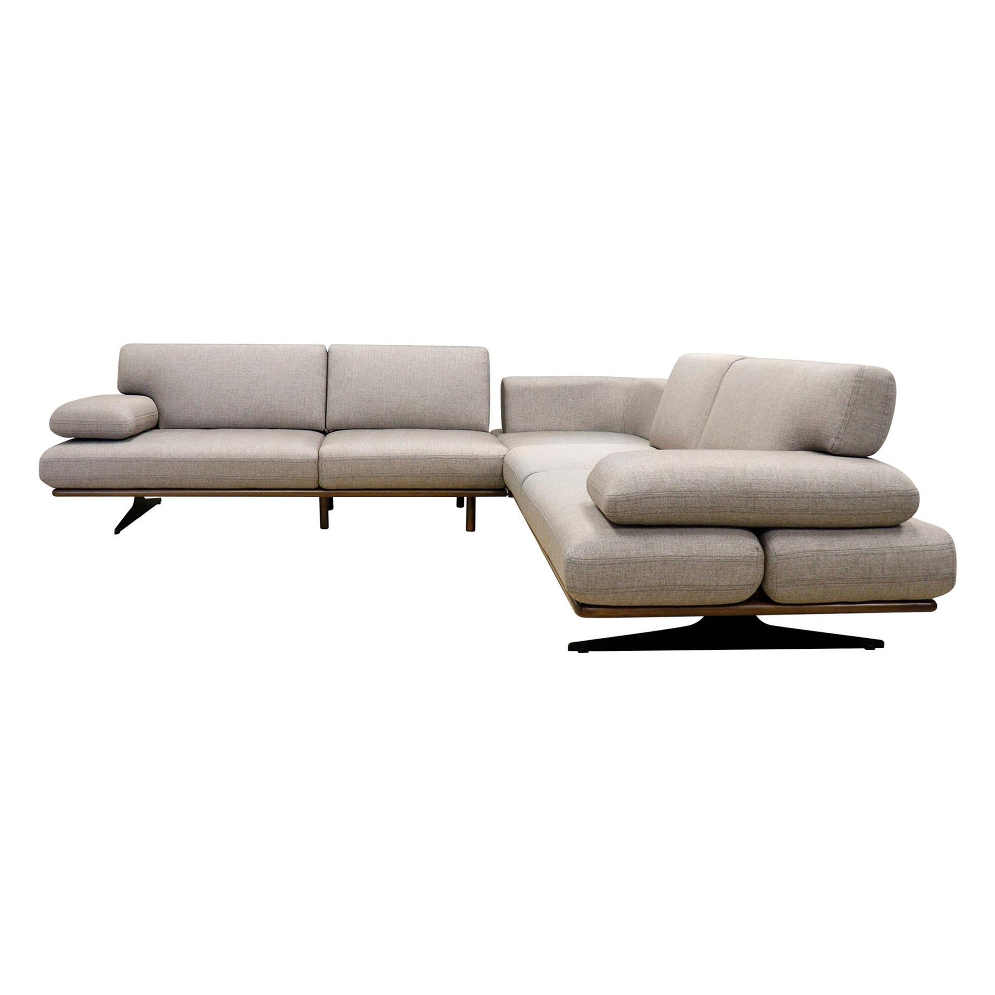 Pasargad Home Belluno Sectional Sofa with Sliding Backrest & Armrest For Sale