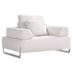 Pasargad Home Ravenna Accent Chair with Sliding Backrest & Armrest