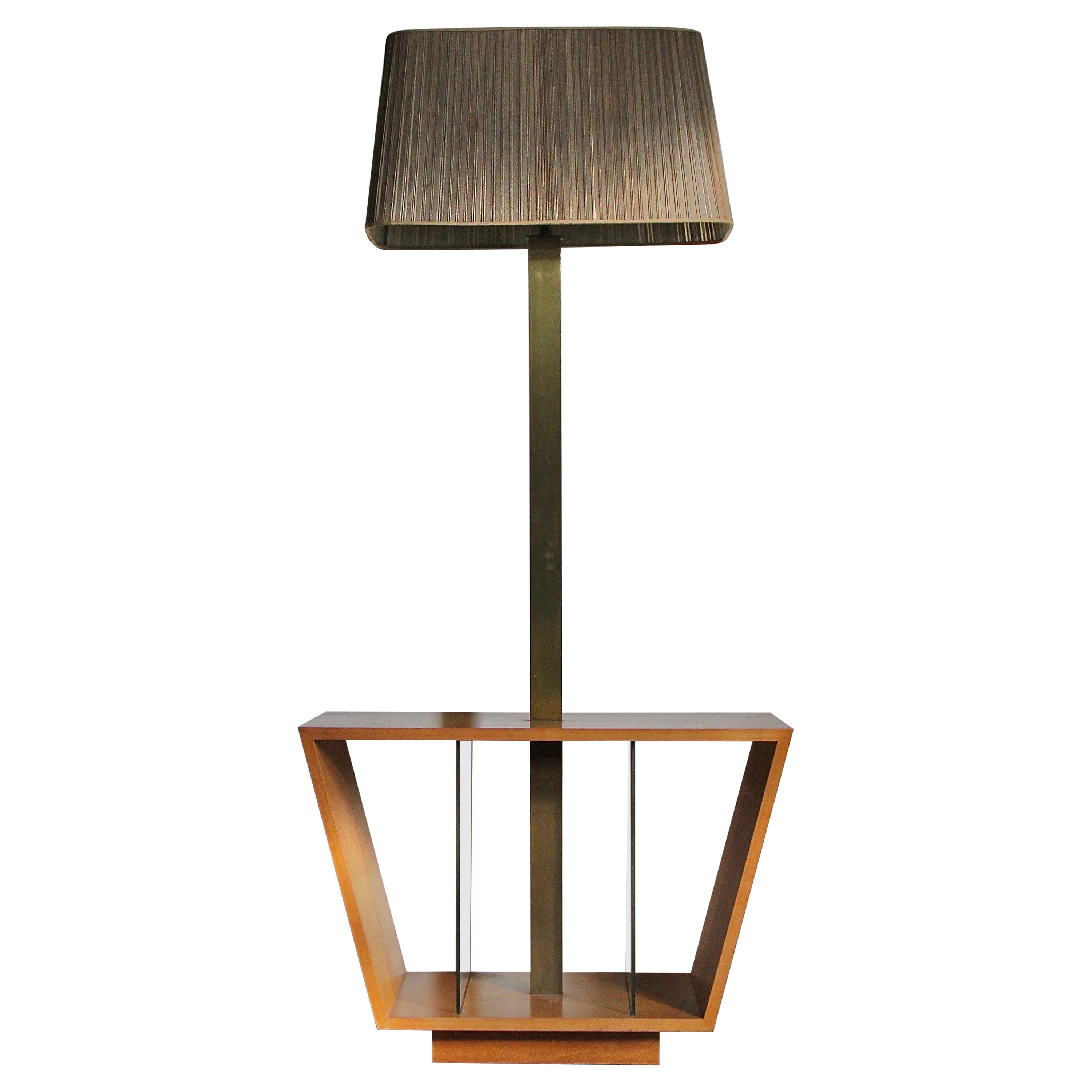 Early Vladimir Kagan Custom Floor Lamp Table for Kagan-Dreyfus, 1950s For Sale