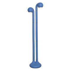 Entler Matte Blue 2-Globe Floor Lamp