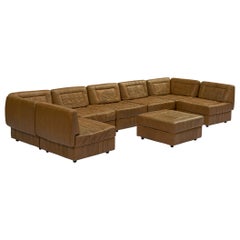 Percival Lafer leather modular seating set