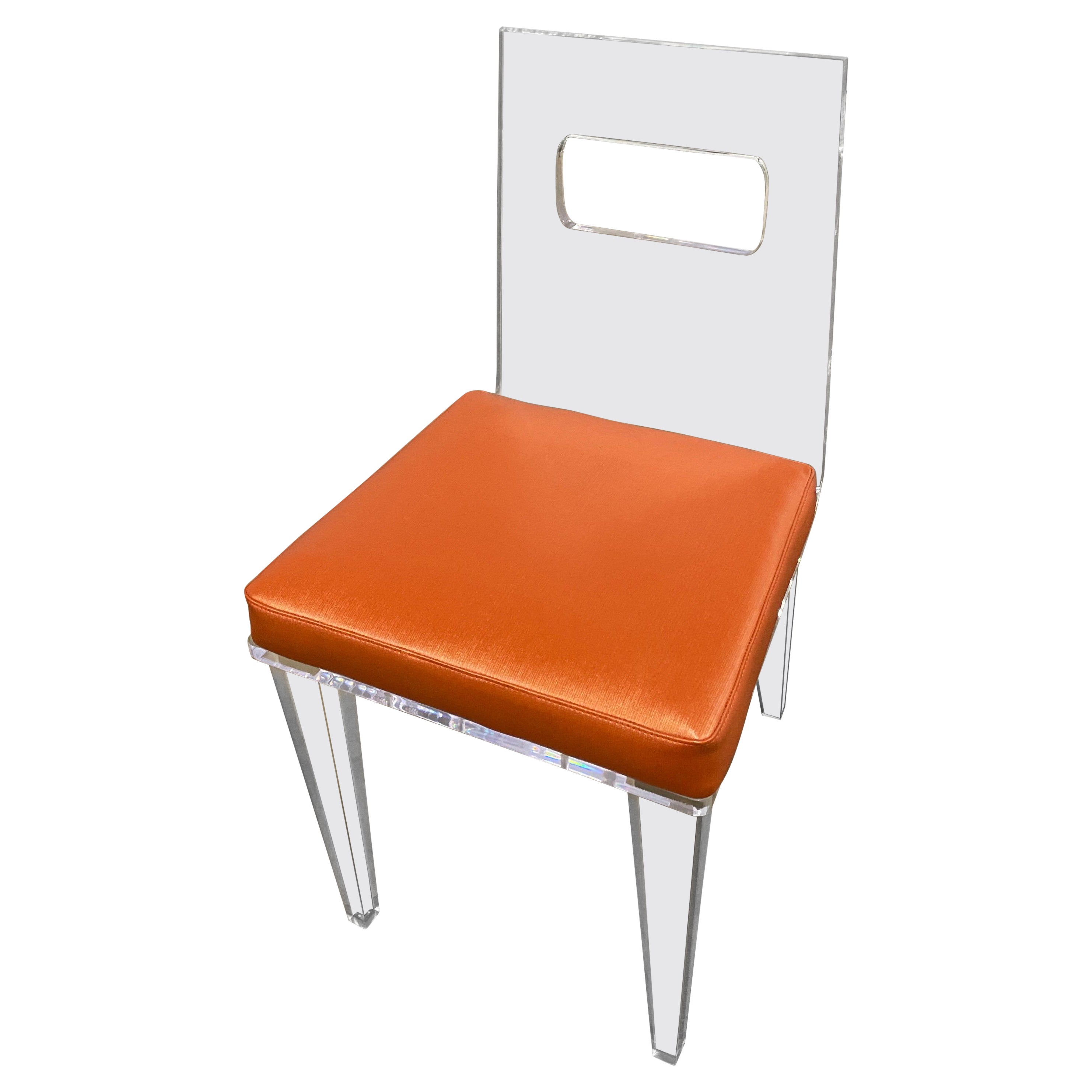 Schreibtisch oder Beistellstuhl aus Lucite