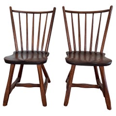 Retro Handcrafted Primitive Stick Chairs Hunt Country Furniture
