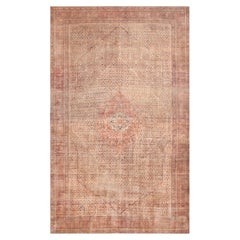 Antiker persischer Täbris-Teppich aus Seide. 12 ft 2 in x 19 ft