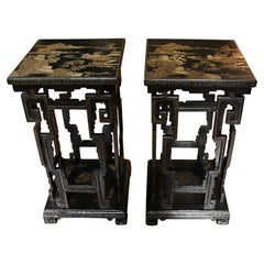Late 18th Century Pair of Chinese Incense Stands