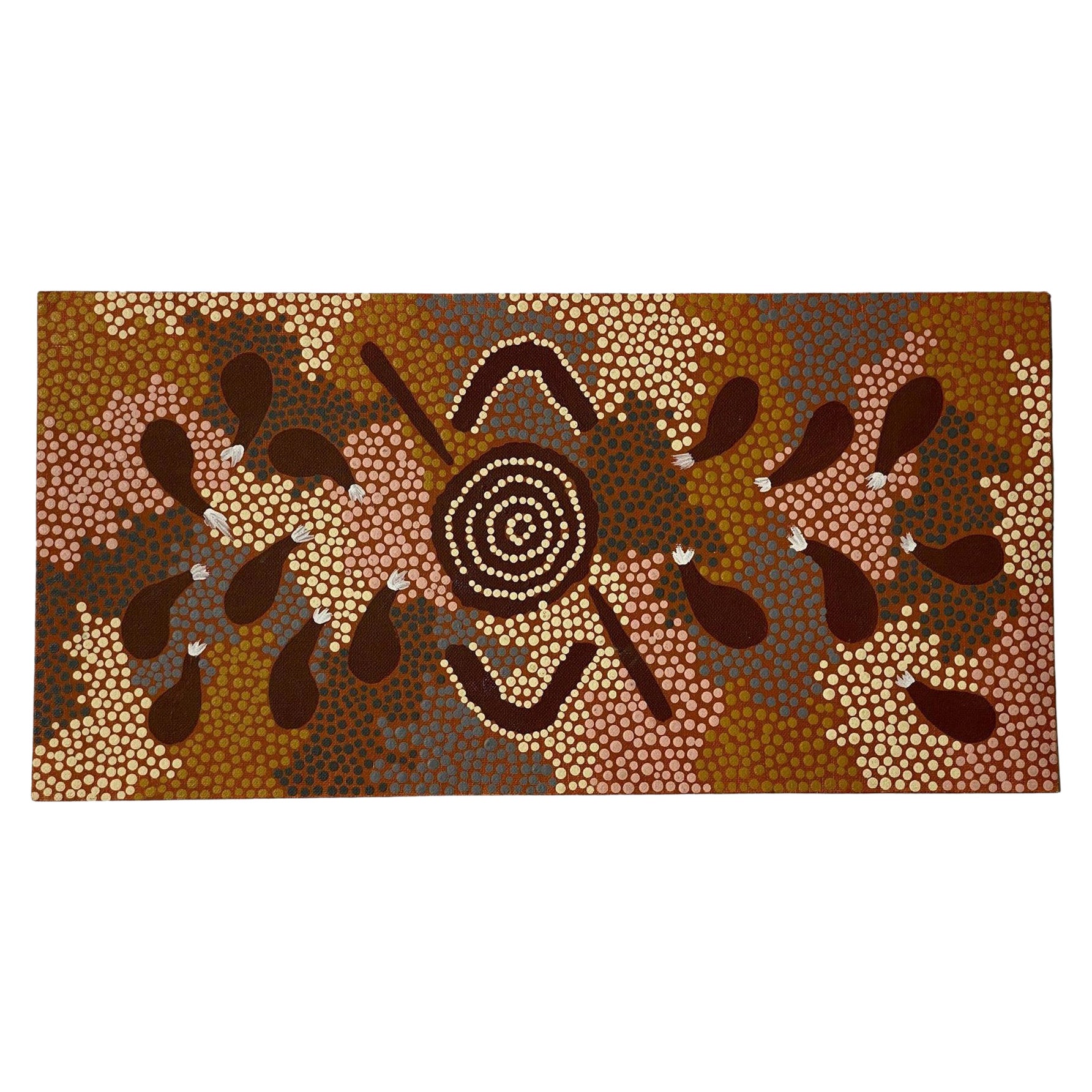 Clifford Possum Tjapaltjarri Signed Indigenous Aboriginal Art Original Painting 