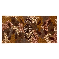 Peinture d'art aborigène indigène originale de Clifford Possum Tjapaltjarri signée 