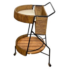 Arthur Umanoff Bar Cart Drinks Trolley for Shaver Howard Circa 1950s