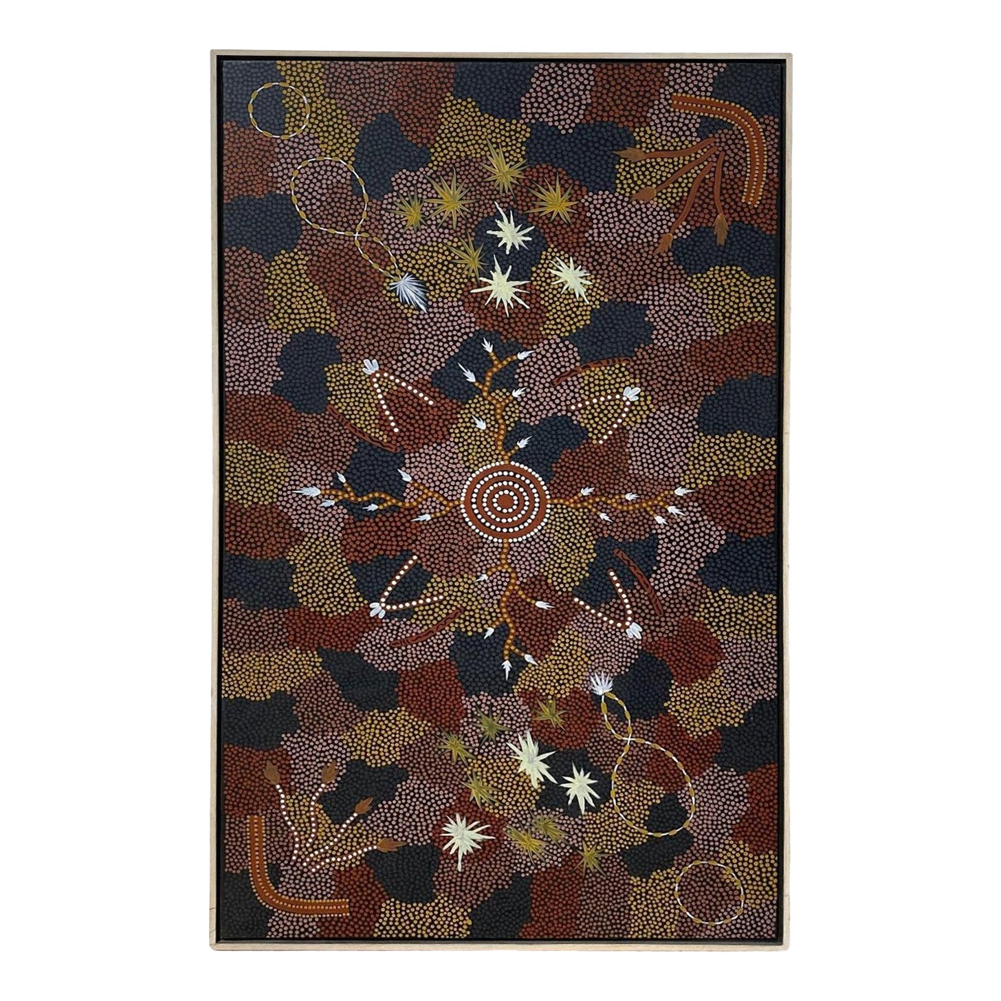 Clifford Possum Tjapaltjarri Indigenous Aboriginal Art Large Original Painting