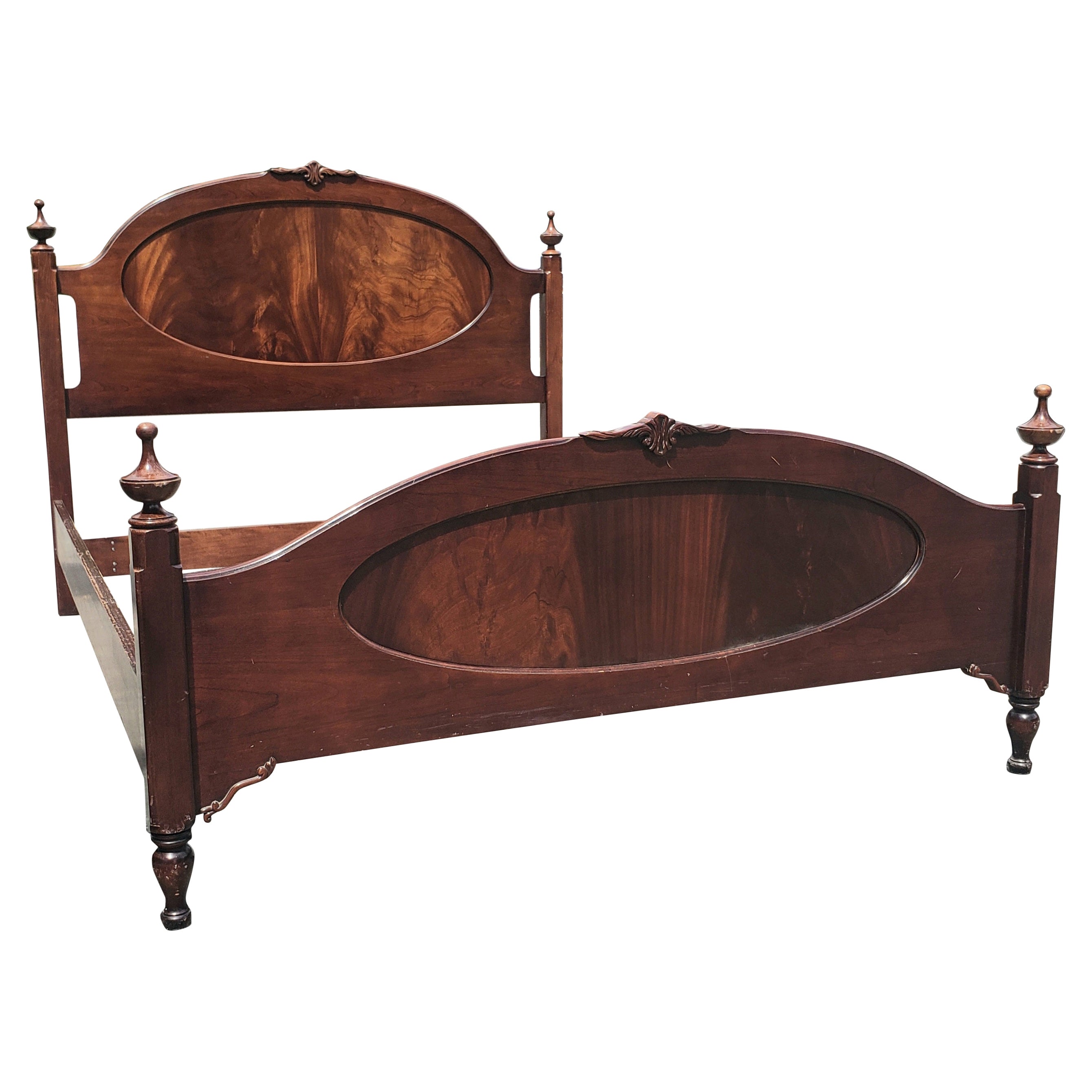 National Mount Airy Flame Mahogany Queen Size Bedstead