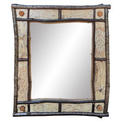 Late-20th Century American Adirondack-Style Framed Mirror