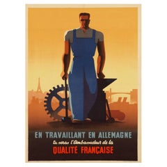 1942 Qualitee Francaise Original Vintage Poster