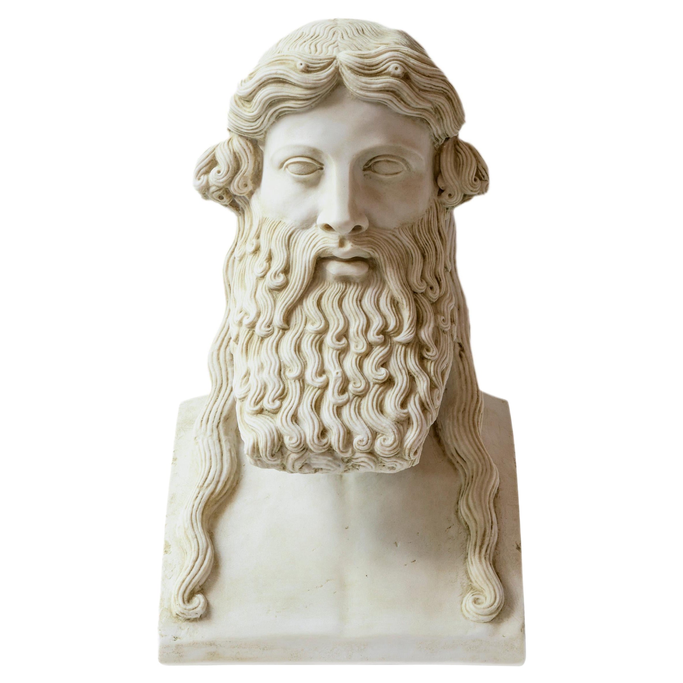 Bärtiger Hermes, hergestellt aus gepresstem Marmorpulver, Museum İzmir