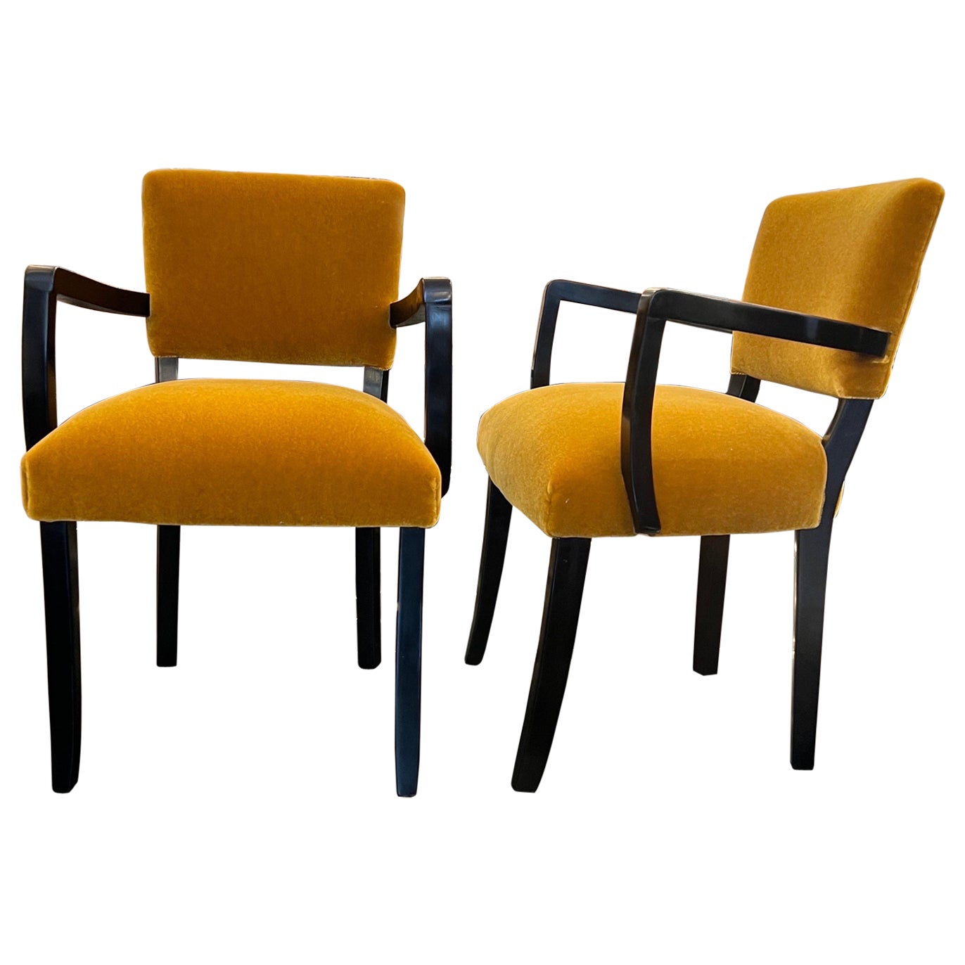 A fine pair French Bridge chairs 