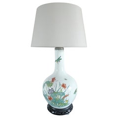 Japanische Porzellan-Tischlampe