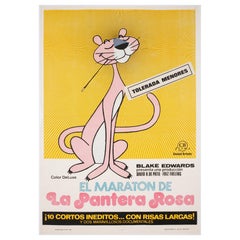 The Pink Panther Spanish MARATHON 1974 1 Sheet Film Movie Poster