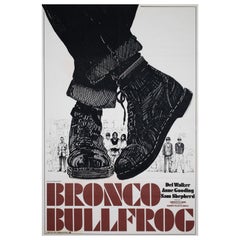 BRONCO BULLFROG 1969 UK 1 Sheet Film Affiche de film