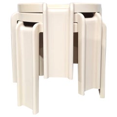 Set of Three Nesting Tables by Giotto Stoppino for Kartell
