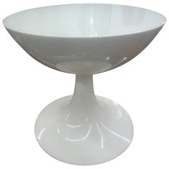 Table tulipe danoise moderne en fibre de verre par Oddense Maskinsnedkeri