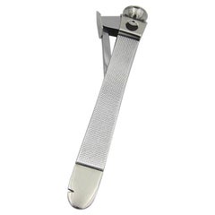 Art Deco Sterling Silver and Steel Cigar Cutter