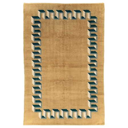 Mid-20th Century Handmade French Art Deco Room Size Carpet