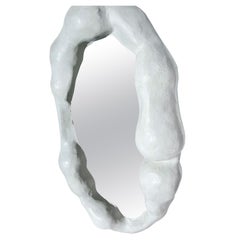 Biomorphic Mirror N.1 by Studio Chora, Large Wall Mirror, Off-White, In Stock