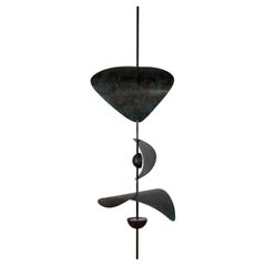 Bonnie Config 1 Lustre sculptural contemporain à LED XL en bronze ou laiton