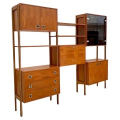 Late 20th Century Vintage Boho Teak Wall Unit After Ello