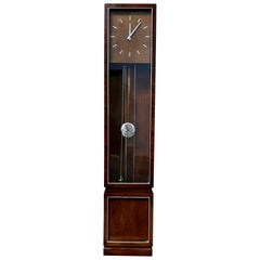 Retro Mid Century Modern Grandfather Clock by Sligh Furniture. Circa 1960s 