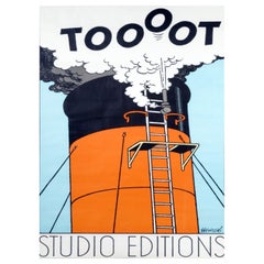 1980 Toooot - Herge Studio Editions Original Vintage Poster